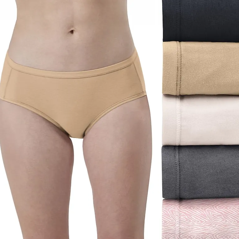Hanes Womens Cooling Multi-Pack Hipster Panty 41w5cs