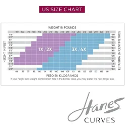 Hanes Womens Curves Moisture Wicking Plus Tights