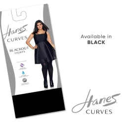 Hanes Womens Curves Moisture Wicking Plus Tights