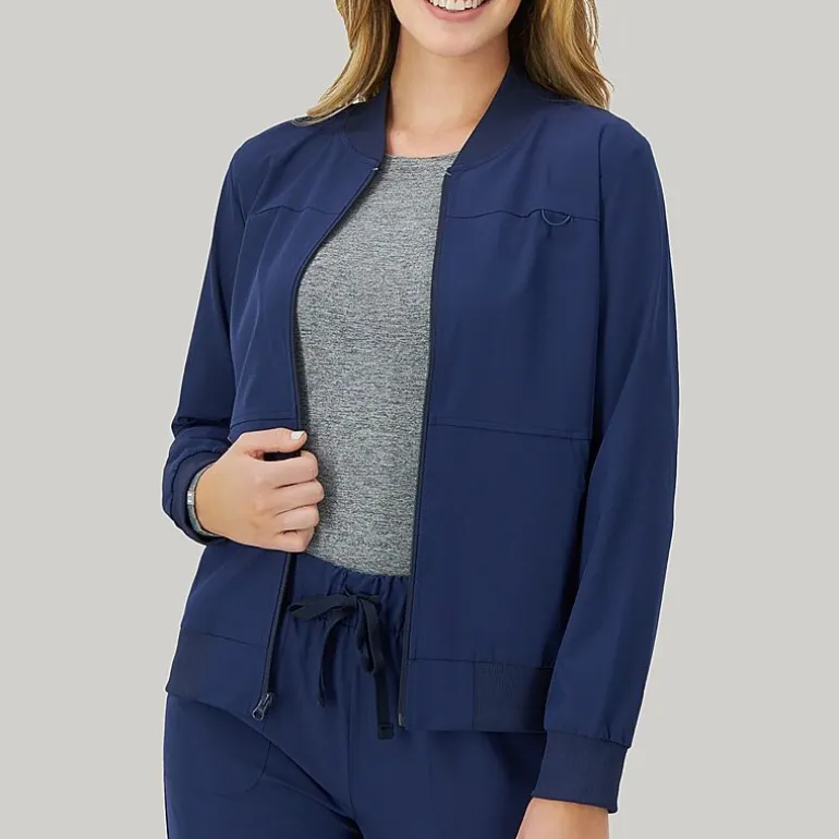Hanes Womens Tag Free Moisture Wicking Scrub Jackets