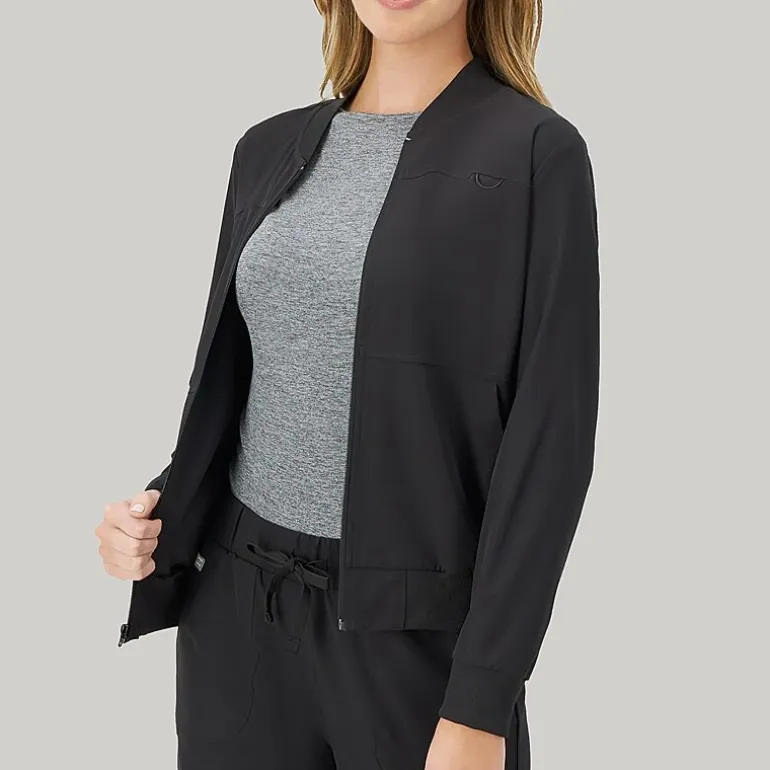 Hanes Womens Tag Free Moisture Wicking Scrub Jackets