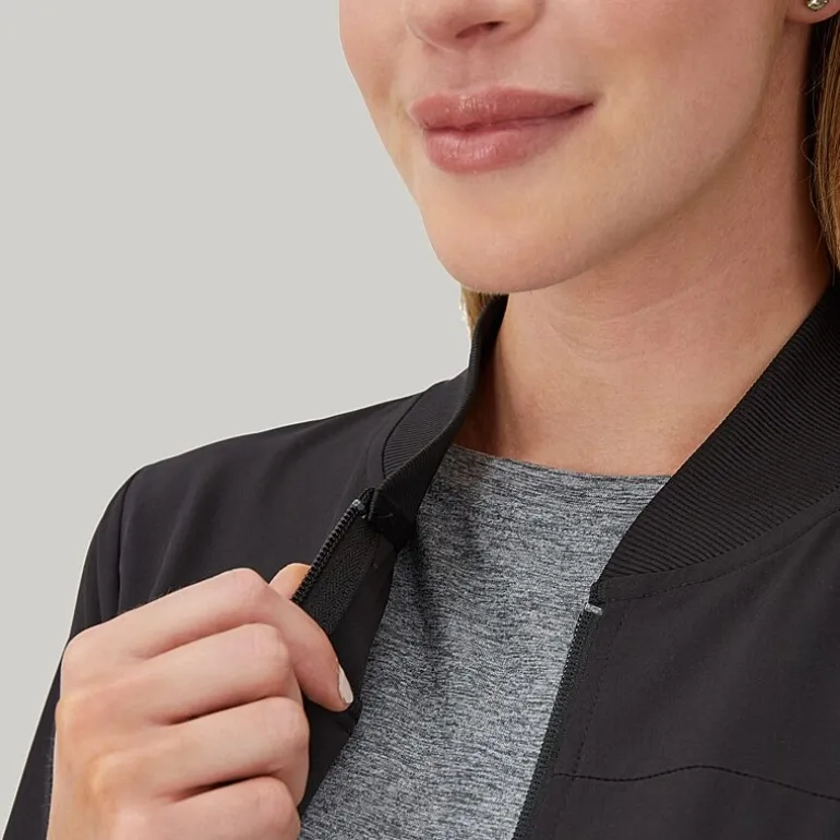 Hanes Womens Tag Free Moisture Wicking Scrub Jackets