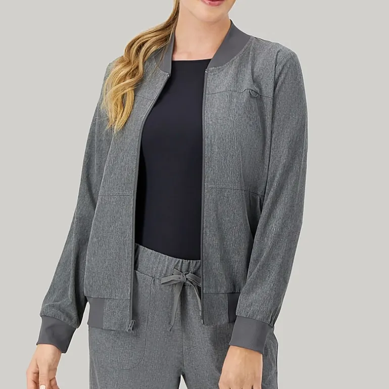 Hanes Womens Tag Free Moisture Wicking Scrub Jackets