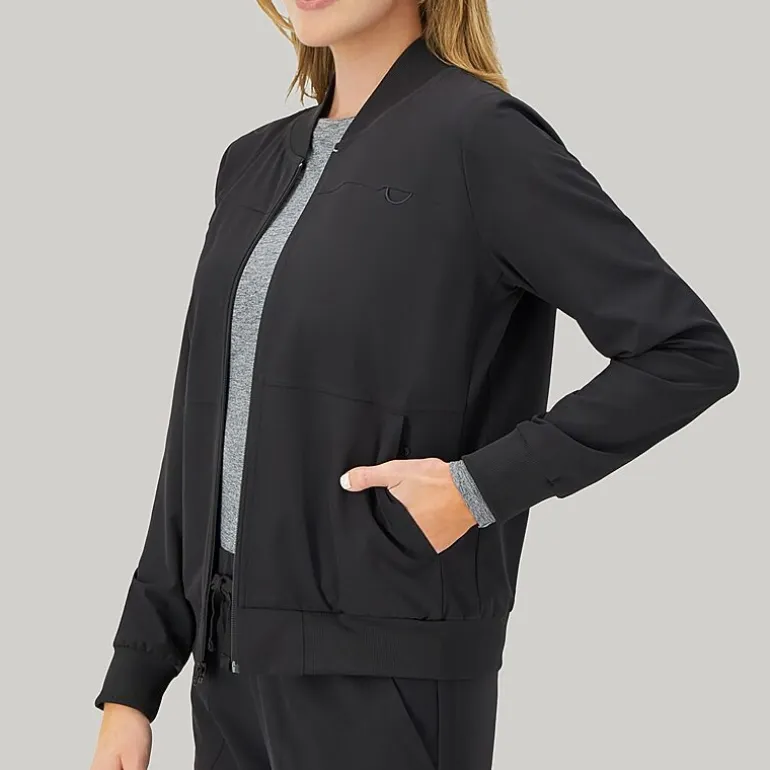 Hanes Womens Tag Free Moisture Wicking Scrub Jackets