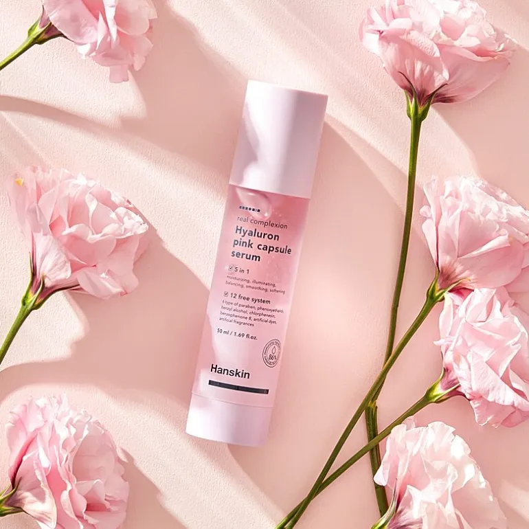 Hanskin Hyaluron Pink Capsule Serum Face Serum