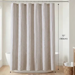 Harbor House Anslee Textured Stripe Shower Curtain