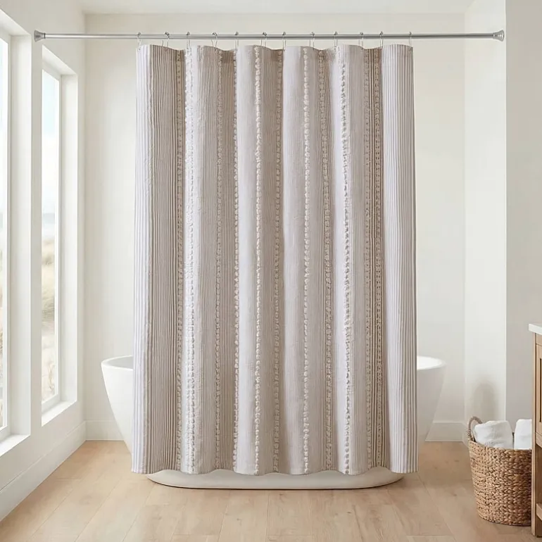 Harbor House Anslee Textured Stripe Shower Curtain