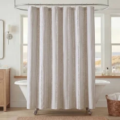 Harbor House Anslee Textured Stripe Shower Curtain