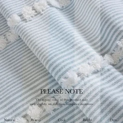 Harbor House Anslee Textured Stripe Shower Curtain