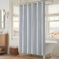 Harbor House Anslee Textured Stripe Shower Curtain