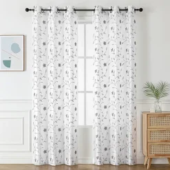 Harlow Grommet Top Light-Filtering Set of 2 Curtain Panel
