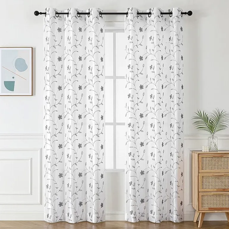 Harlow Grommet Top Light-Filtering Set of 2 Curtain Panel