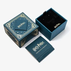 Harry Potter Mens Genuine Black Spinel Sterling Silver Fashion Ring