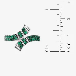 Harry Potter Womens Genuine or Lab-Created Gemstone Sterling Silver Cocktail Ring