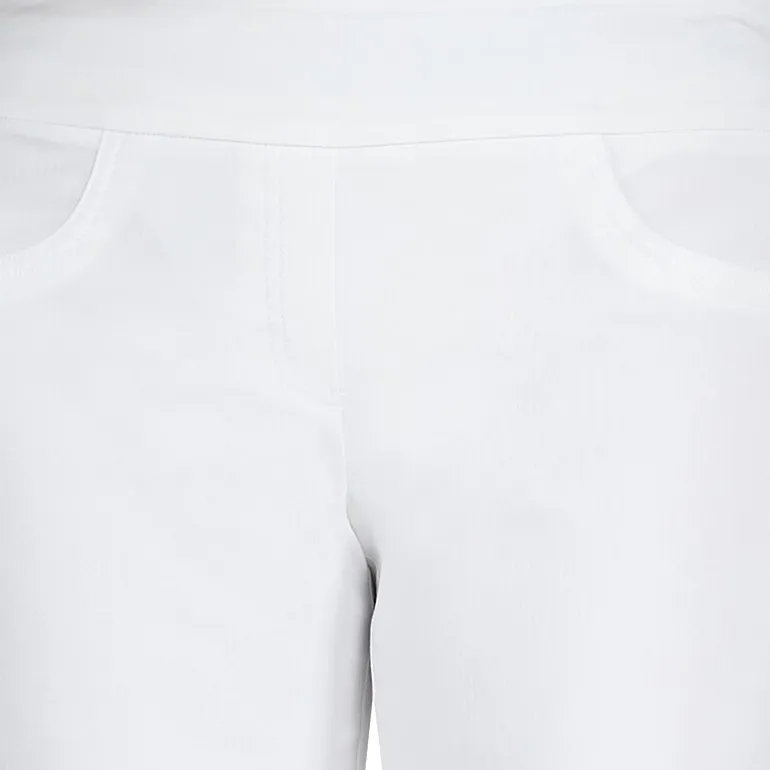 Hearts Of Palm Womens Petite Straight Mid Rise Capri Pant