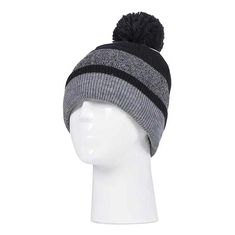 Heat Holders Snow Sports Striped Womens Moisture Wicking Beanie