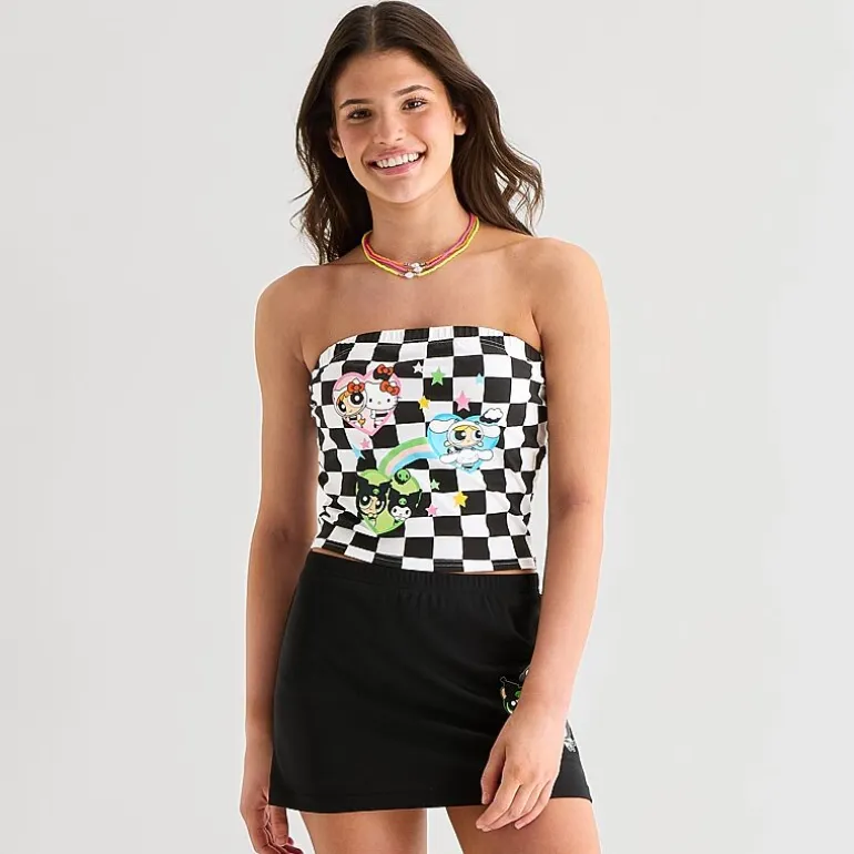 Hello Kitty® And Friends X The Powerpuff Girls™ Womens Juniors Tube Top
