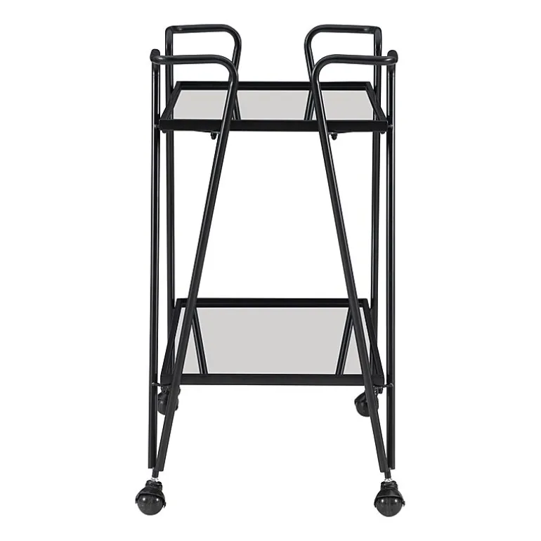 Hera Glass-Top Bar Cart