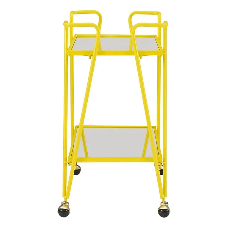 Hera Glass-Top Bar Cart