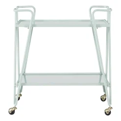 Hera Glass-Top Bar Cart