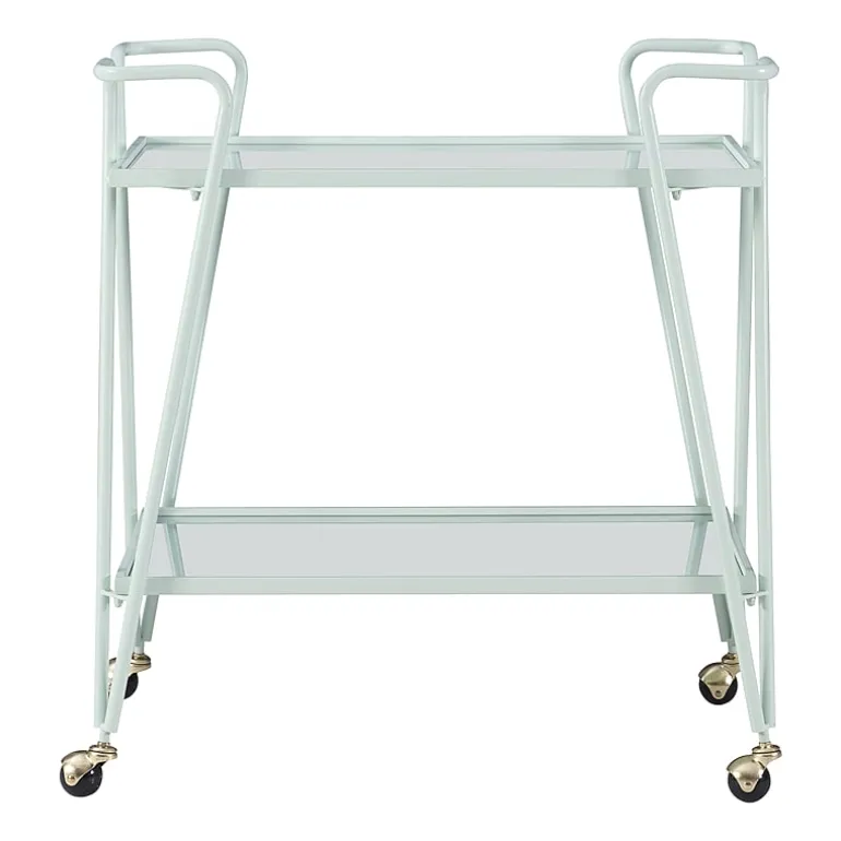 Hera Glass-Top Bar Cart