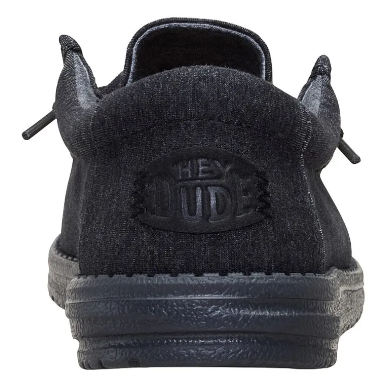 HEYDUDE Wally Stretch Jersey Mens Round Closed Toe Slip-On Shoe