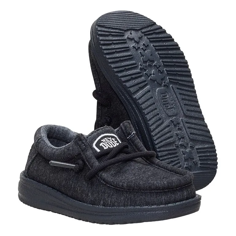 HEYDUDE Wally Stretch Jersey Toddler Boys Round Closed Toe Slip-On Shoe