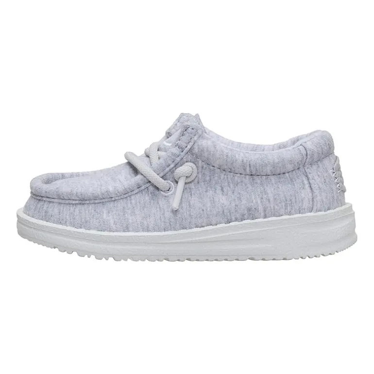 HEYDUDE Wally Stretch Jersey Toddler Boys Round Closed Toe Slip-On Shoe