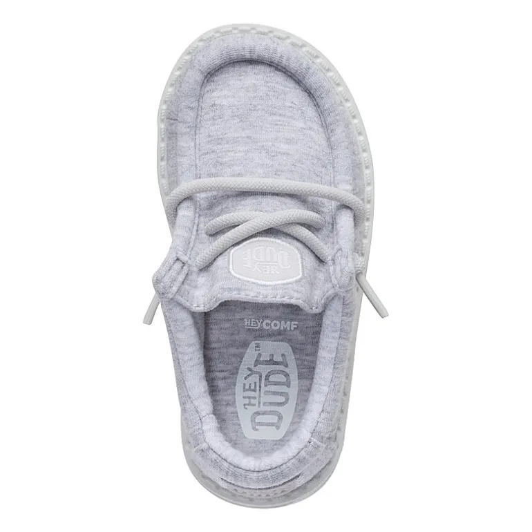 HEYDUDE Wally Stretch Jersey Toddler Boys Round Closed Toe Slip-On Shoe
