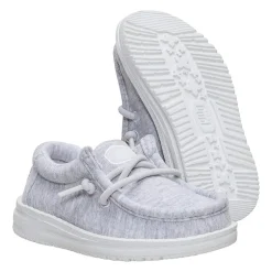 HEYDUDE Wally Stretch Jersey Toddler Boys Round Closed Toe Slip-On Shoe