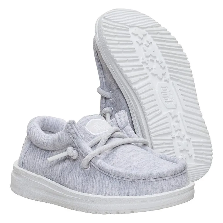 HEYDUDE Wally Stretch Jersey Toddler Boys Round Closed Toe Slip-On Shoe
