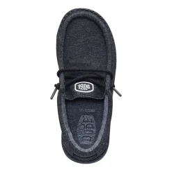 HEYDUDE Wally Stretch Jersey Youth Boys Round Closed Toe Slip-On Shoe