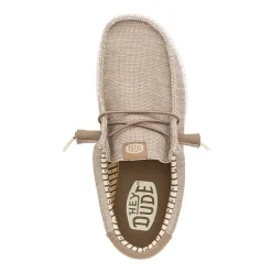 HEYDUDE Wally Stretch Sox Mens Round Closed Toe Slip-On Shoe