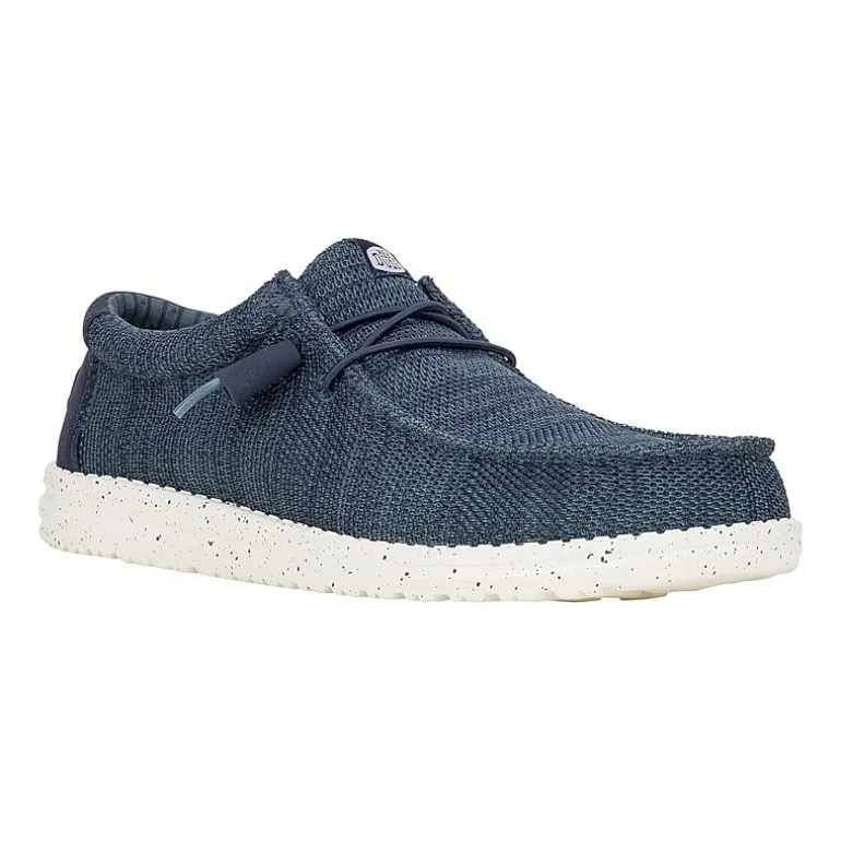 HEYDUDE Wally Stretch Sox Mens Round Closed Toe Slip-On Shoe