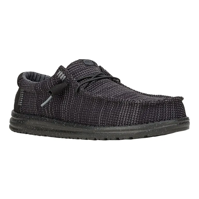 HEYDUDE Wally Stretch Sox Mens Round Closed Toe Slip-On Shoe
