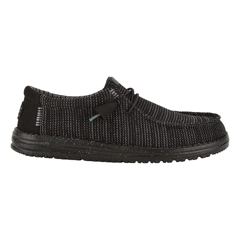 HEYDUDE Wally Stretch Sox Mens Round Closed Toe Slip-On Shoe