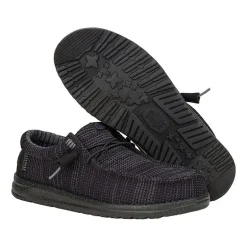 HEYDUDE Wally Stretch Sox Mens Round Closed Toe Slip-On Shoe