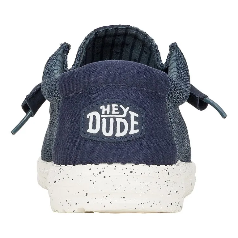 HEYDUDE Wally Stretch Sox Mens Round Closed Toe Slip-On Shoe