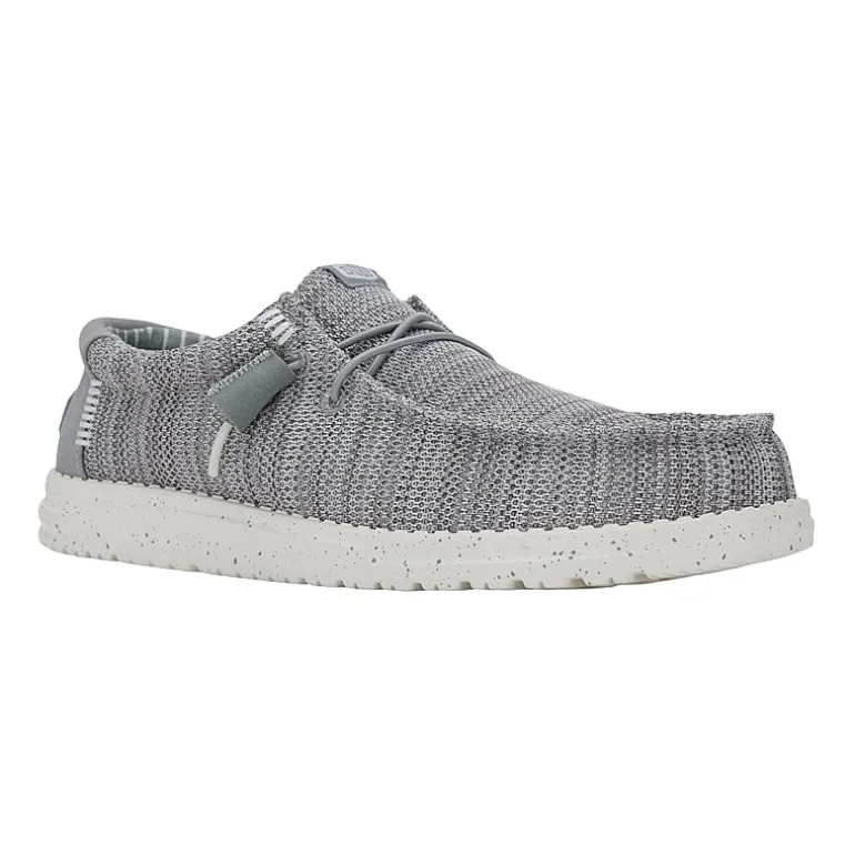 HEYDUDE Wally Stretch Sox Mens Round Closed Toe Slip-On Shoe