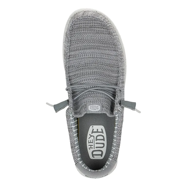 HEYDUDE Wally Stretch Sox Mens Round Closed Toe Slip-On Shoe