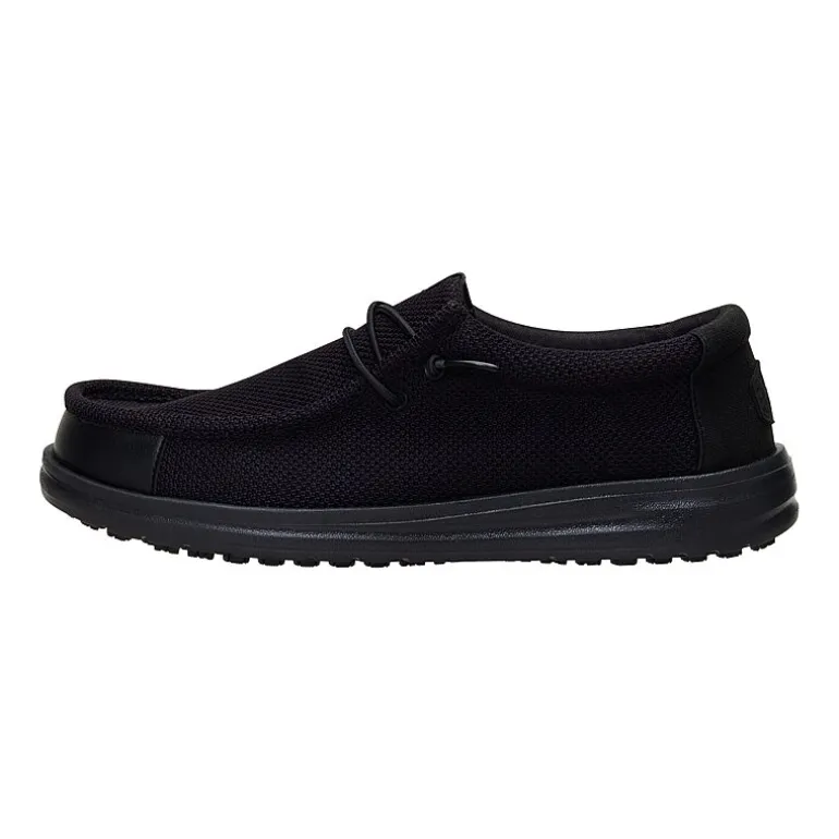 HEYDUDE Wally Work CE Mens Round Closed Toe Slip-On Shoe