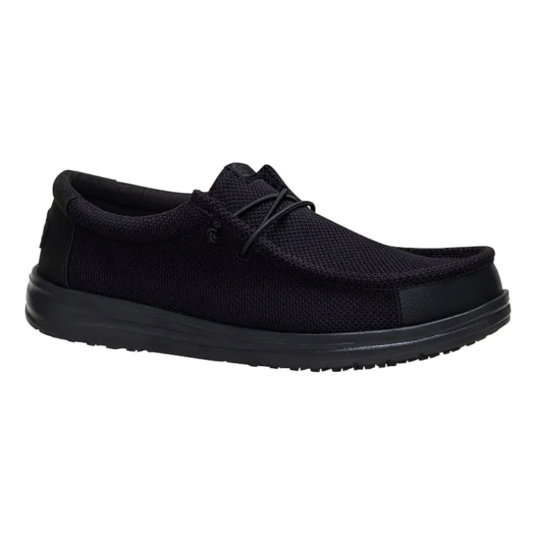 HEYDUDE Wally Work CE Mens Round Closed Toe Slip-On Shoe