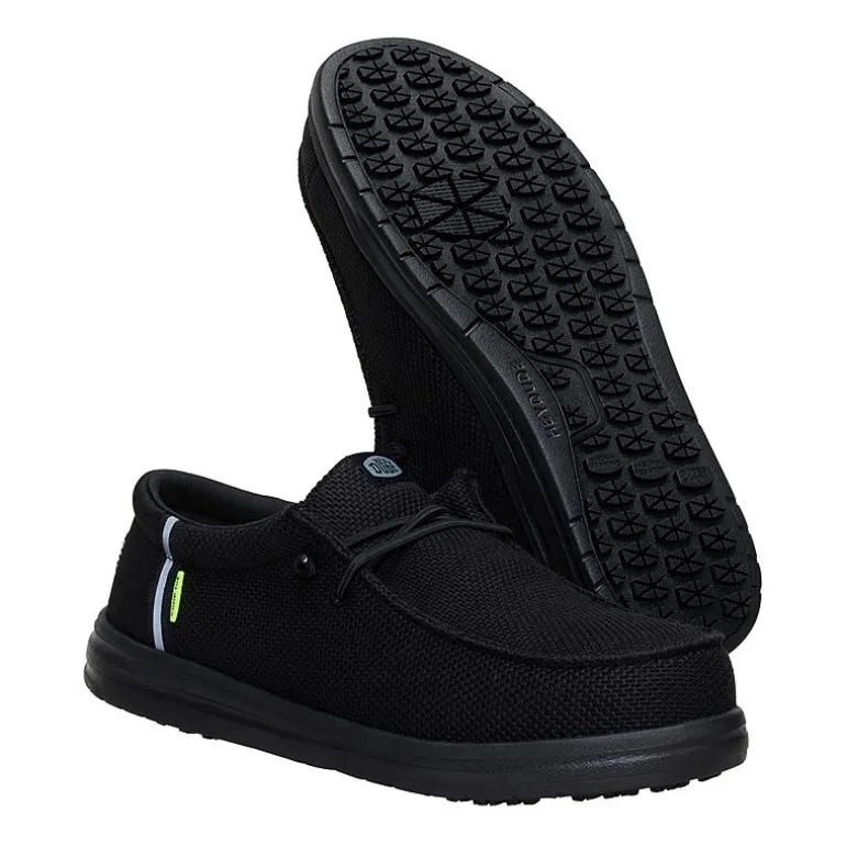 HEYDUDE Wally Work CT Mens Round Slip-On Shoe