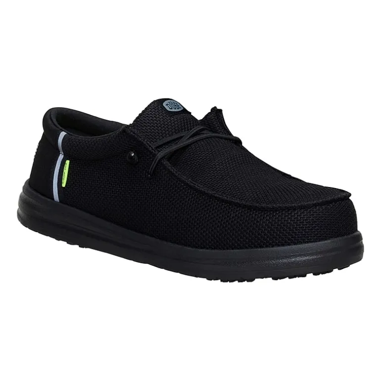 HEYDUDE Wally Work CT Mens Round Slip-On Shoe