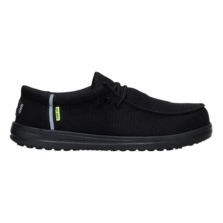 HEYDUDE Wally Work CT Mens Round Slip-On Shoe