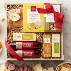 Hickory Farms Meat and Cheese Gift Crate Set