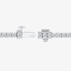 (H-I / I1) 2 CT. T.W. Lab Grown White Diamond 10K White or Yellow Gold 7.25 Inch Tennis Bracelet