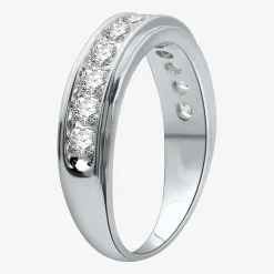 (H-I / I1) 1 CT. T.W. Lab Grown White Diamond 10K Gold Wedding Band