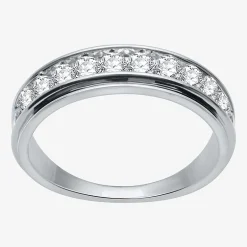 (H-I / I1) 1 CT. T.W. Lab Grown White Diamond 10K Gold Wedding Band