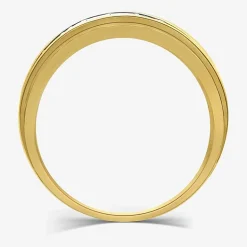 (H-I / I1) 1 CT. T.W. Lab Grown White Diamond 10K Gold Wedding Band